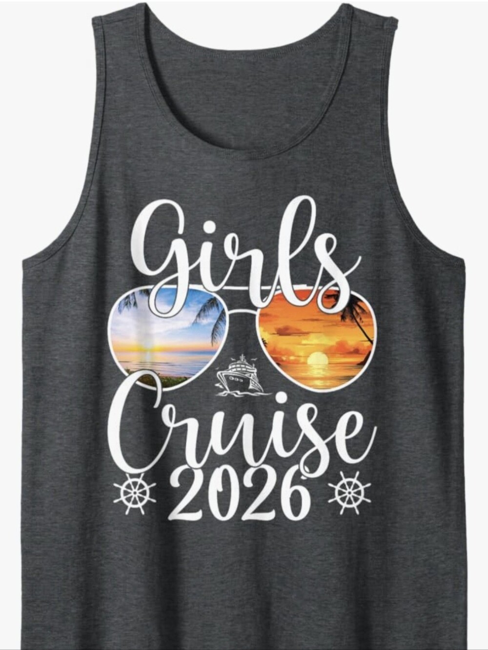 Girls Cruise 2026 Girls Cruise Trip 2026 Vacation Tank Top-Size M
